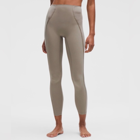 Lululemon Align No Line High Rise Pant 25” Satin Warm Ash Gray - Picture 2 of 9